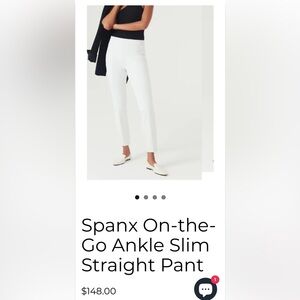 Spanx On-The-Go slim straight pants